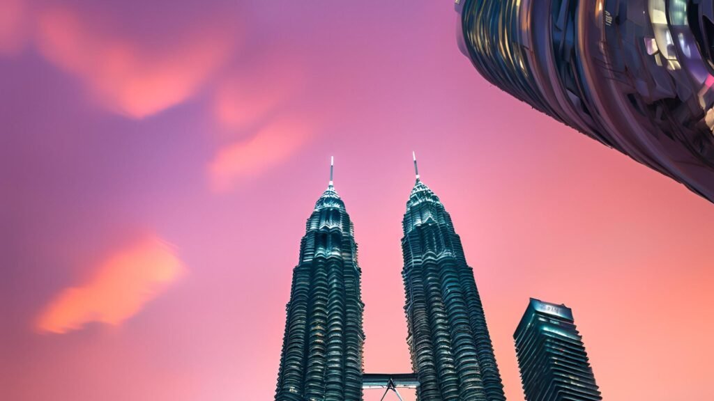 Showing Petronas Twin Towers