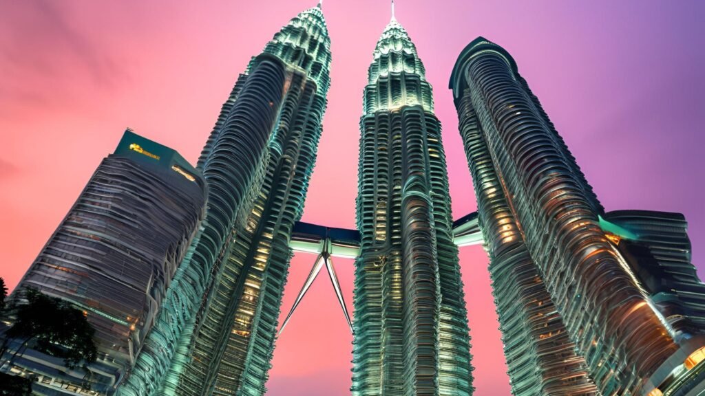 Showing Petronas Twin Towers