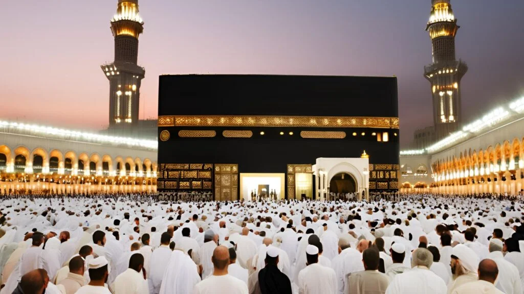 Showing People In Front of Kabbah